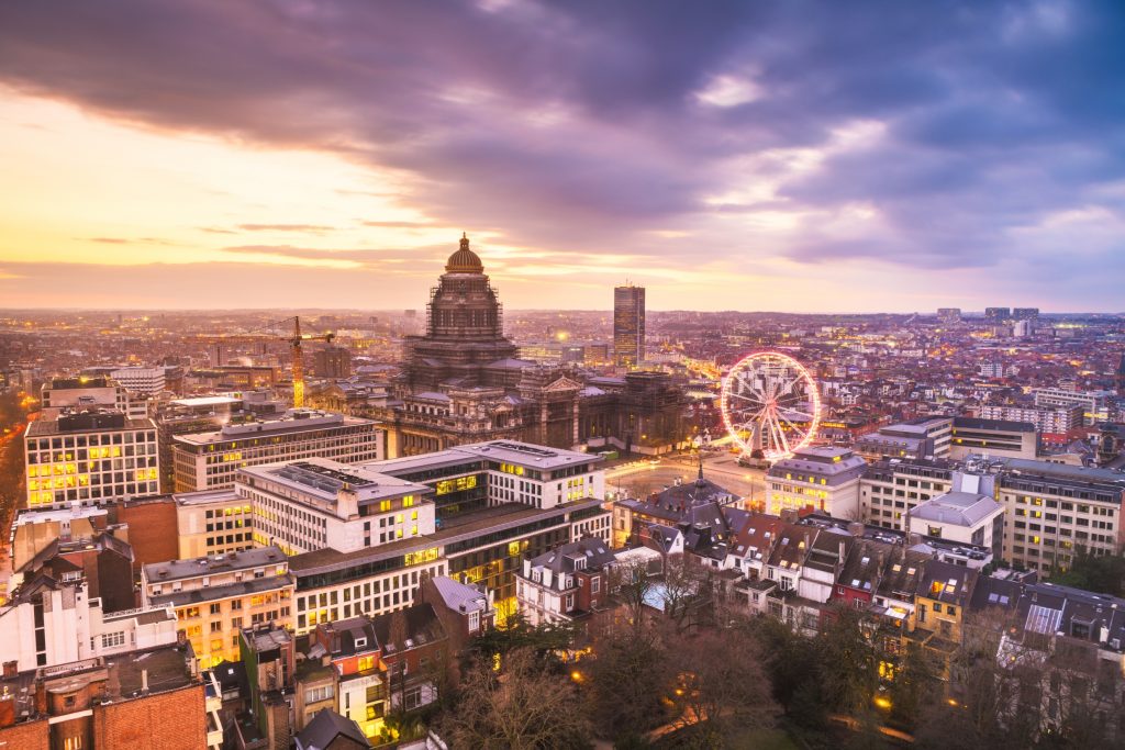 Brussel Is De Hoofdstad Van België Topografie Informatie 9473