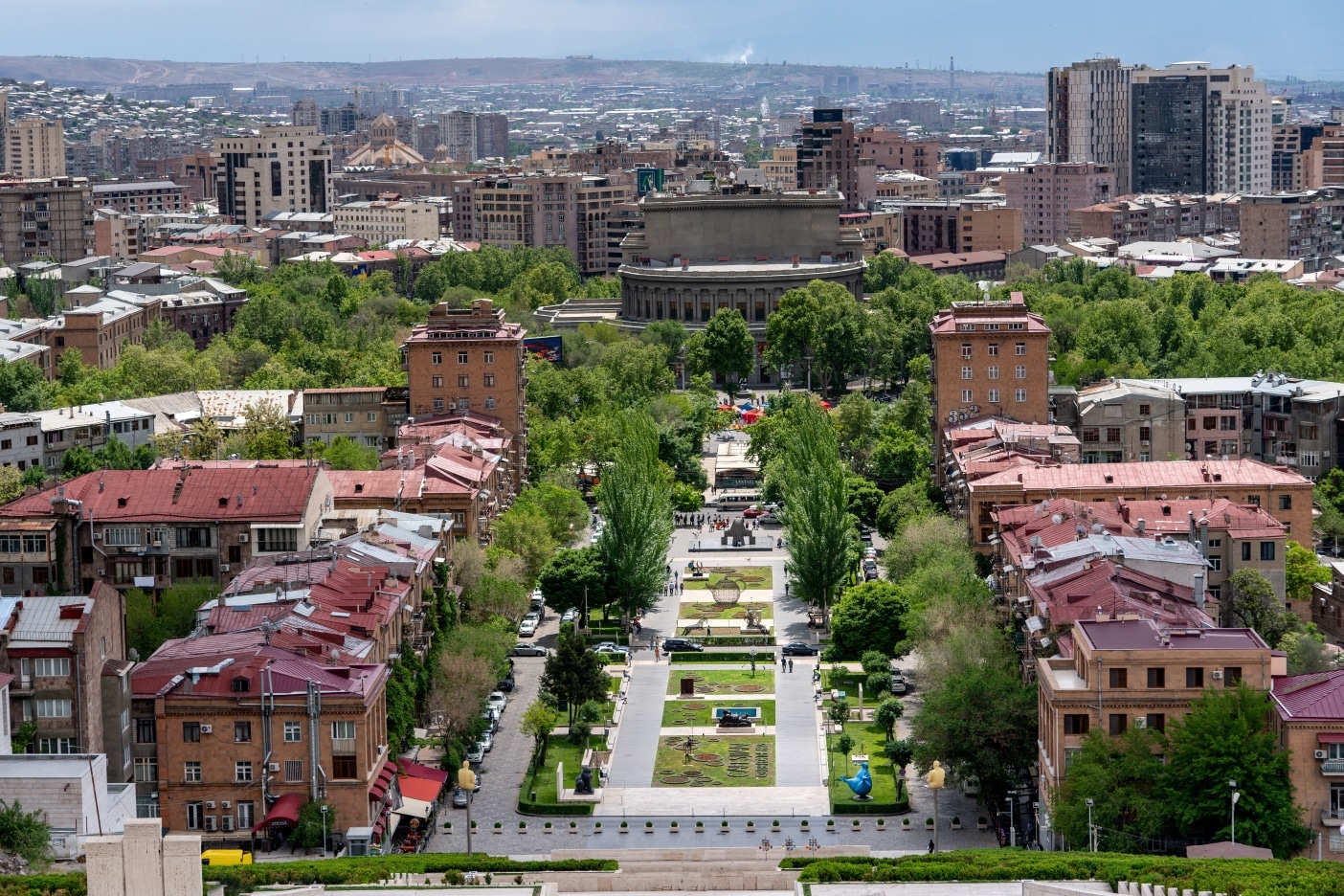 Jerevan is de hoofdstad van Armenië - Topografie Informatie